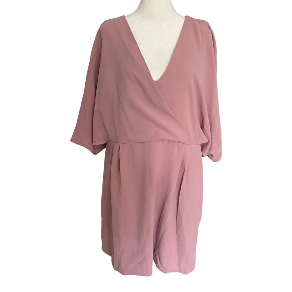 DO+BE Mauve V-Neck Dress - Women’s XL NEW‎